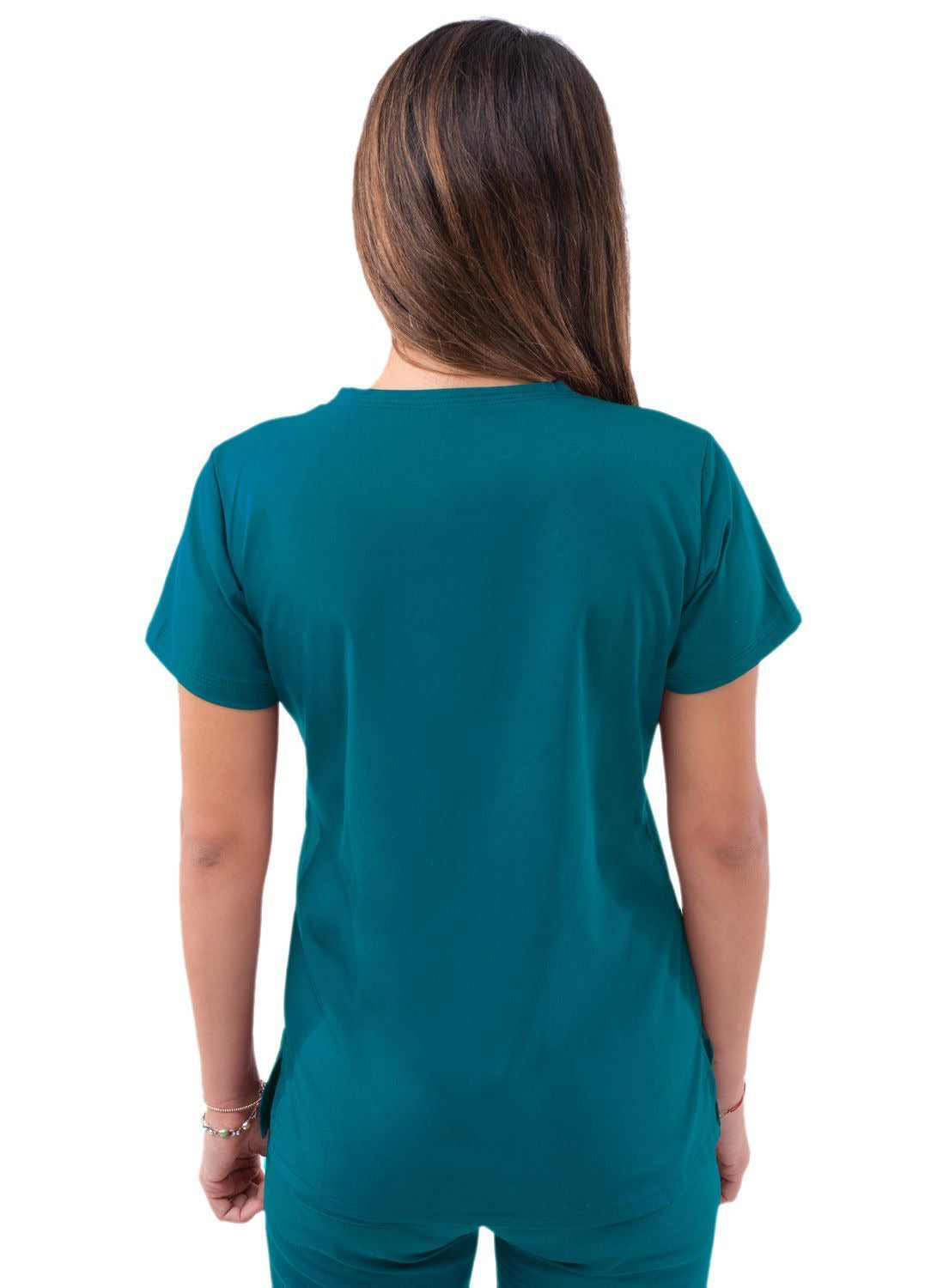 Adar Women’s Sweetheart V-neck Scrub Top 1