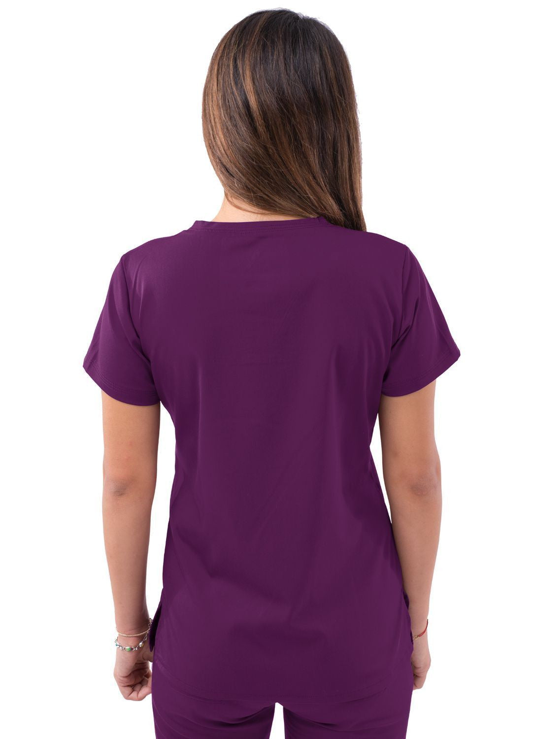 Adar Women’s Sweetheart V-neck Scrub Top 1