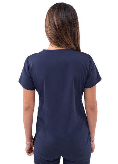 Adar Women’s Sweetheart V-neck Scrub Top 1