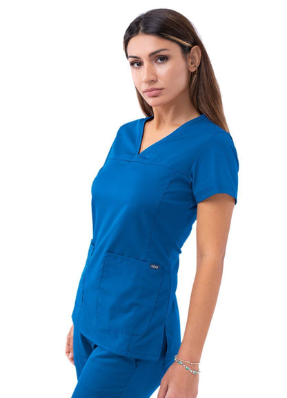 Adar Women’s Sweetheart V-neck Scrub Top 1
