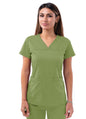 Adar Women’s Sweetheart V-neck Scrub Top 2