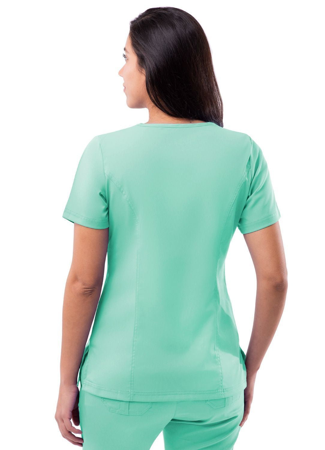 Adar Womens Elevated V-neck Scrub Top 3