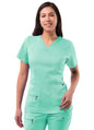 Adar Womens Elevated V-neck Scrub Top 3