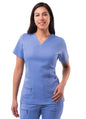 Adar Womens Elevated V-neck Scrub Top 1