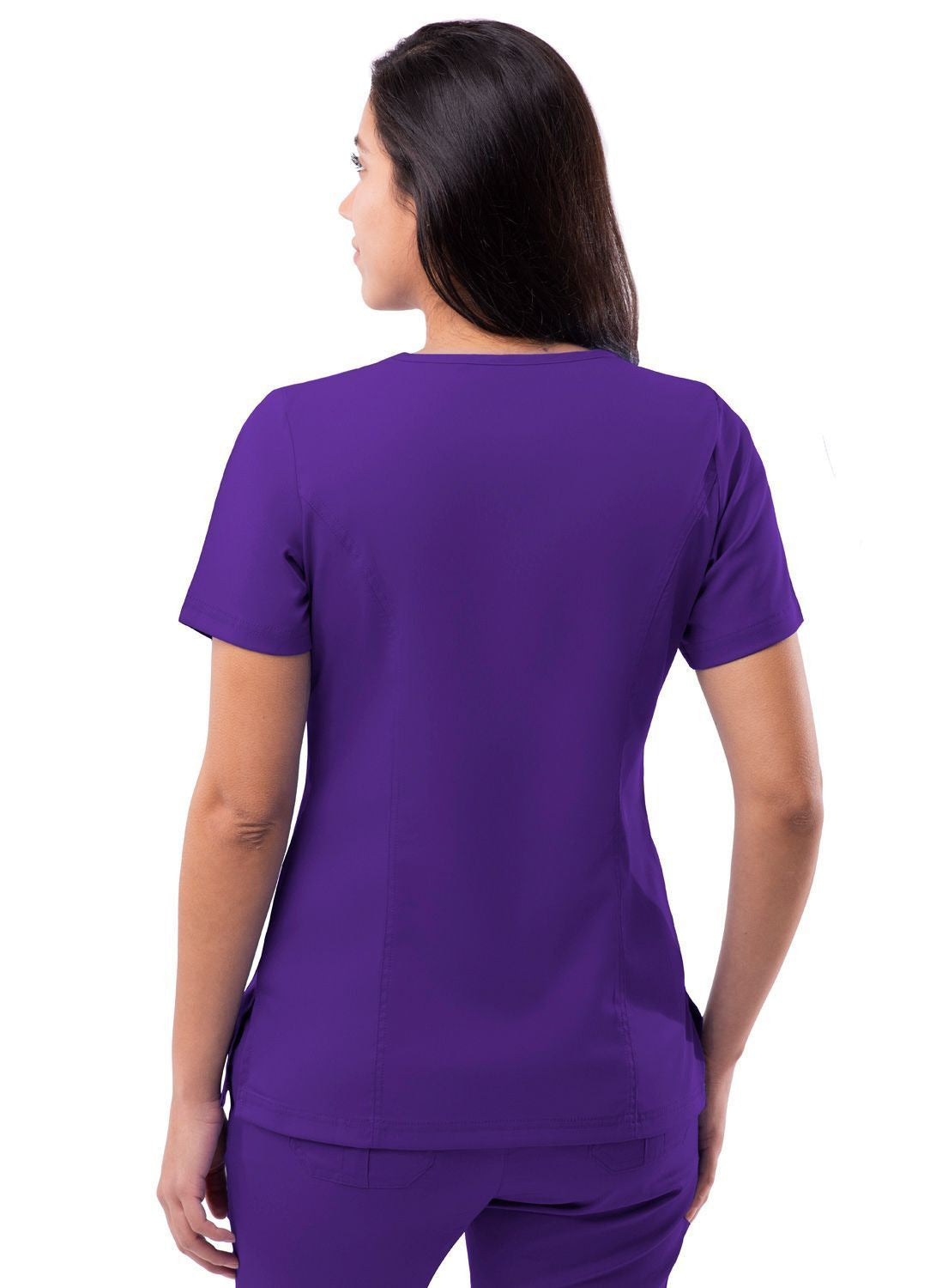 Adar Womens Elevated V-neck Scrub Top 3