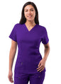 Adar Womens Elevated V-neck Scrub Top 3
