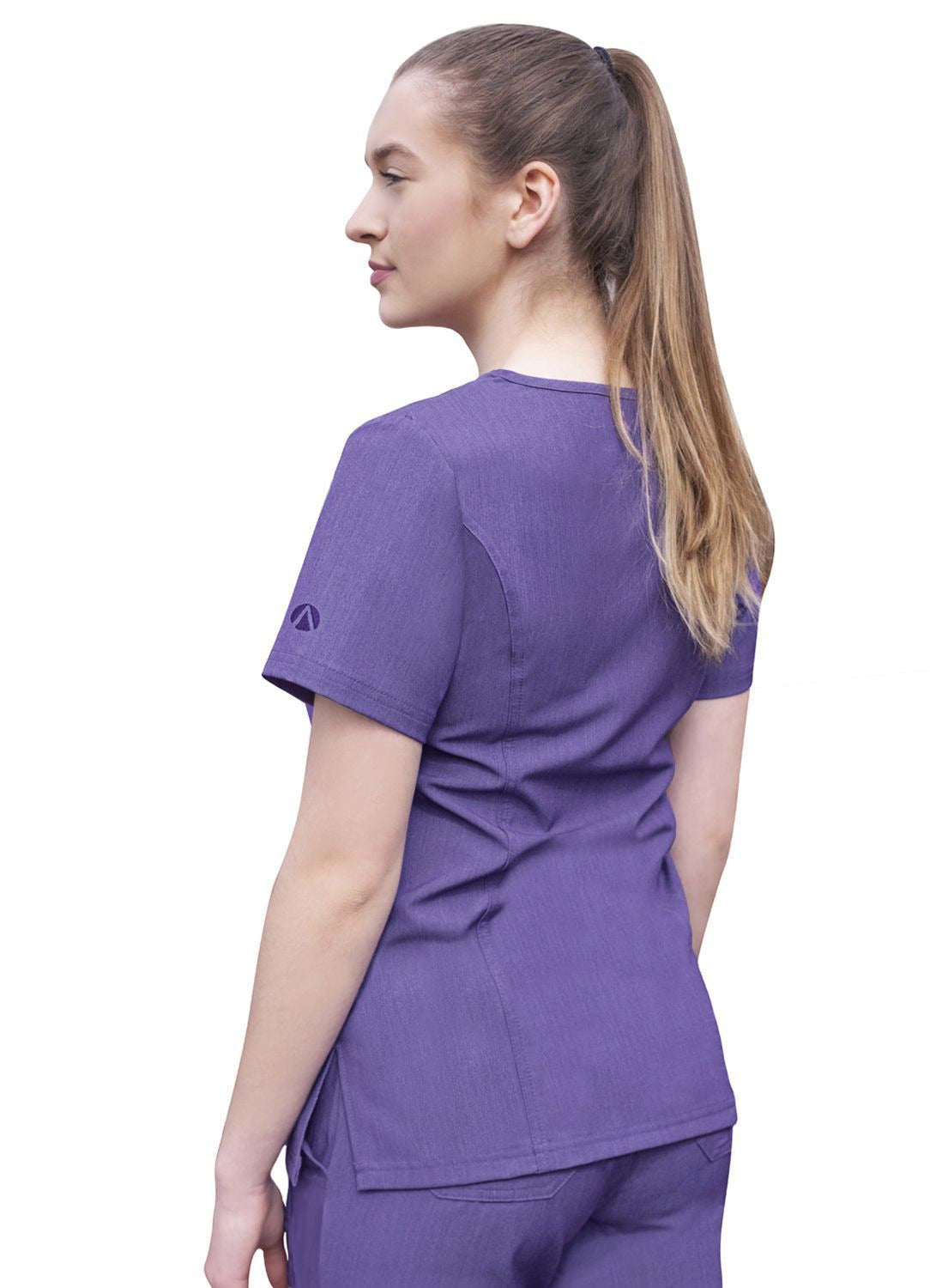 Adar Womens Elevated V-neck Scrub Top 3
