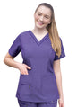 Adar Womens Elevated V-neck Scrub Top 3
