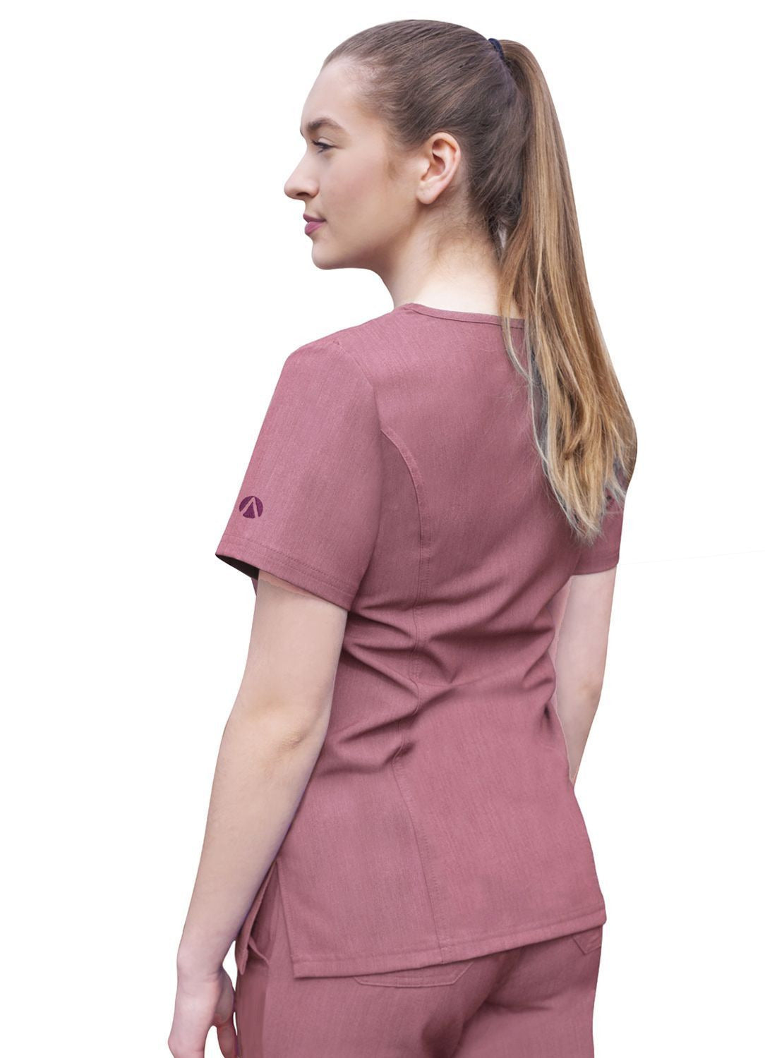 Adar Womens Elevated V-neck Scrub Top 3