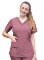 Adar Womens Elevated V-neck Scrub Top 3