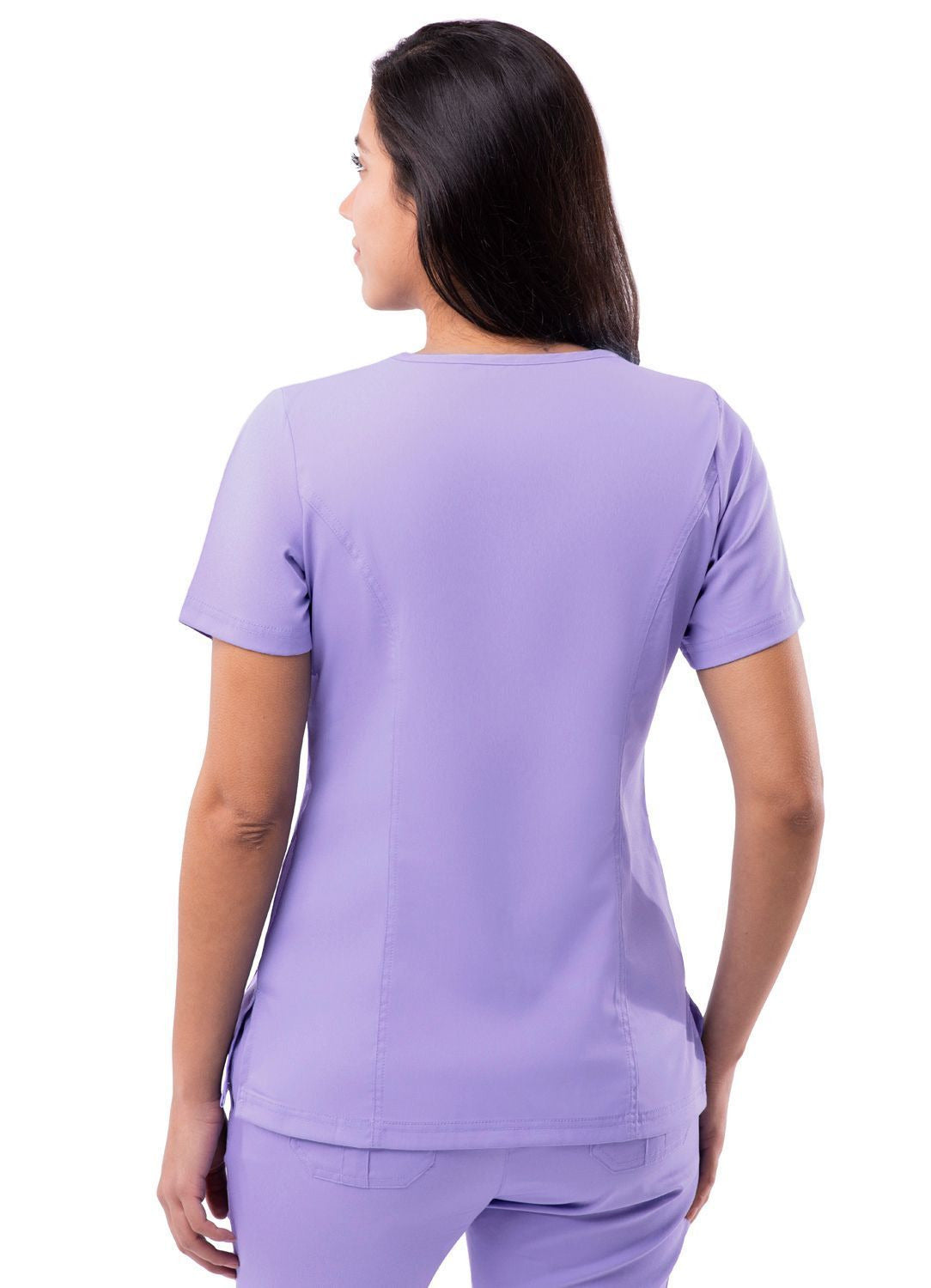 Adar Womens Elevated V-neck Scrub Top 3