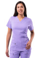 Adar Womens Elevated V-neck Scrub Top 3