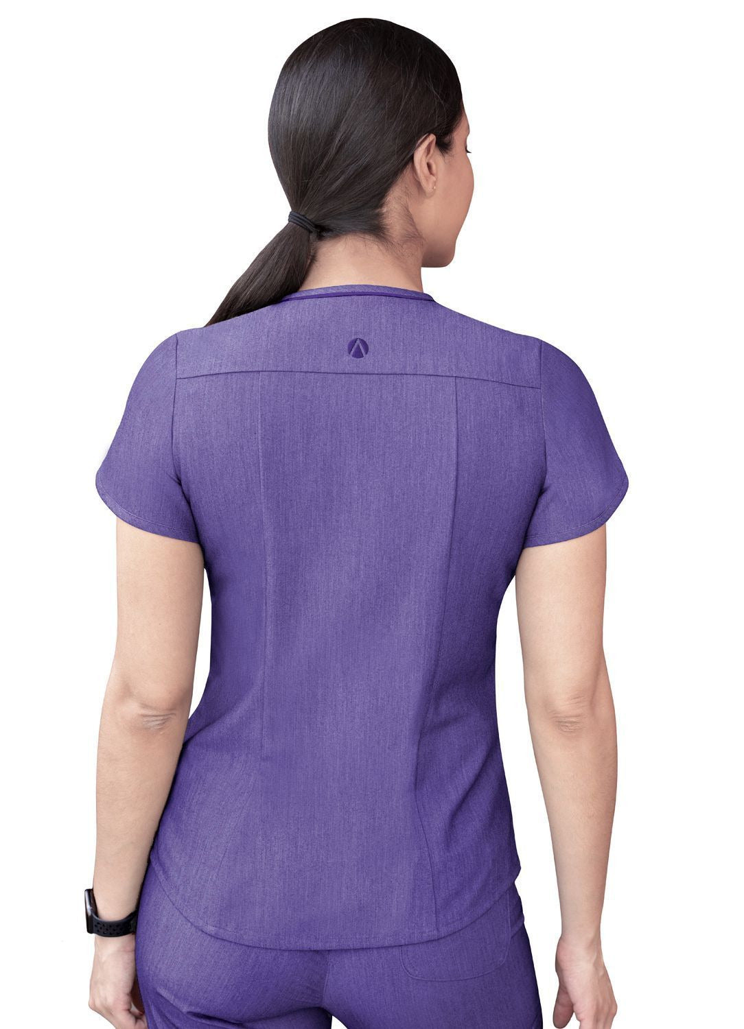 Adar Women's Modern V-Neck Scrub Top 3
