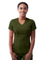 Adar Women's Modern V-Neck Scrub Top 1
