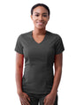 Adar Women's Modern V-Neck Scrub Top 1