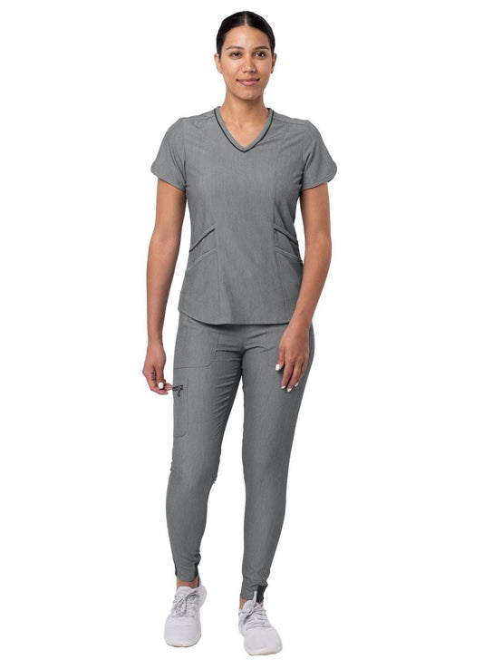 Adar Women's Modern Athletic Jogger Scrub Set 3