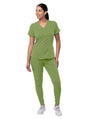 Adar Women's Modern Athletic Jogger Scrub Set 2