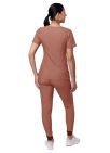 Adar Women's Flawless Plus Scrub Set - Heather Apple - Heather French Blue - Heather Coffee