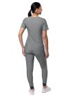 Adar Women's Flawless Plus Scrub Set - Heather Hunter - Heather Grey