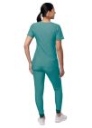 Adar Women's Flawless Plus Scrub Set - Heather Hunter - Heather Grey