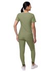 Adar Women's Flawless Plus Scrub Set - Heather Oliver - Heather Wine