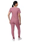 Adar Women's Flawless Plus Scrub Set - Heather Oliver - Heather Wine