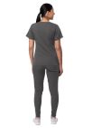 Adar Women's Flawless Plus Scrub Set - Oliver - Pewter - Rapture Rose