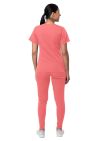 Adar Women's Flawless Plus Scrub Set - Oliver - Pewter - Rapture Rose
