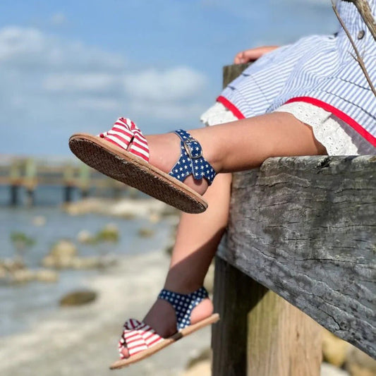 Little Love Bug Co. Patriotic Hazel Sandal