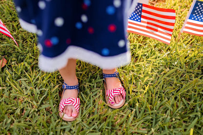 Little Love Bug Co. Patriotic Hazel Sandal