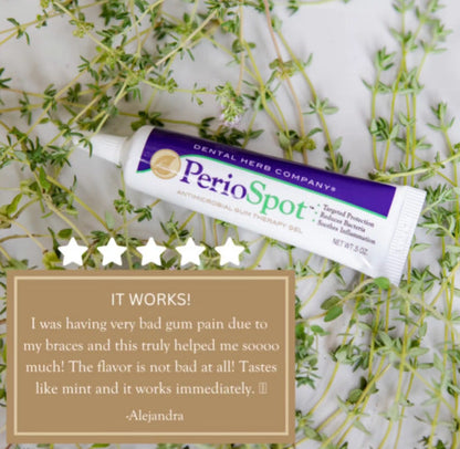 Dental Herb PerioSpot – Mouth sore and gum care gel