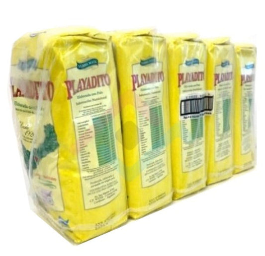 Pampa Direct Playadito Yerba Mate Traditional Con Palo from Colonia Liebig Wholesale Bulk Pack - New Packaging, 1 kg / 2.2 lb ea (5 count per pack)