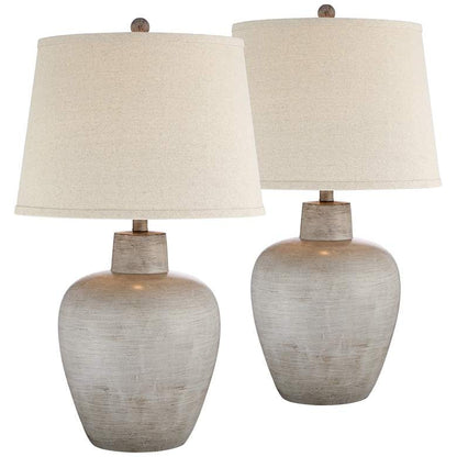 Lamps Plus Regency Hill Glenn 27" Southwest Urn Table Lamps Set of 2