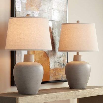 Lamps Plus Regency Hill Glenn 27" Southwest Urn Table Lamps Set of 2