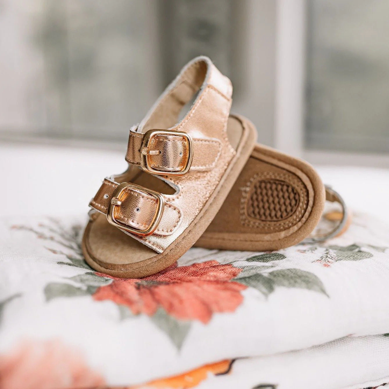 Little Love Bug Co. Rose Gold Charley Sandal