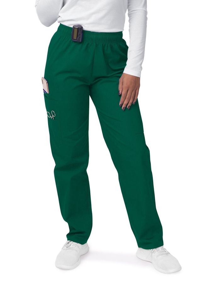 Adar Women's Comfort Elastic Drawstring Cargo Pants - Hunter Green - Khaki - Lavender