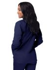 Adar Women's Warm-Up Jacket - Lavender - Navy - Charcoal