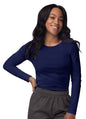Adar Women's Long Sleeve Comfort Underscrub Tee 2