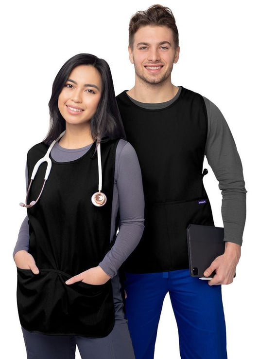 Adar Unisex Cobbler Apron Black - Burgundy - Caribbean Blue 1