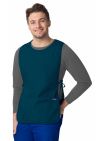 Adar Unisex Cobbler Apron Black - Burgundy - Caribbean Blue