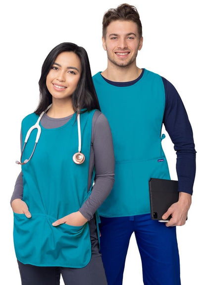 Adar Unisex Cobbler Apron - Sherbet - Turquoise - White 1