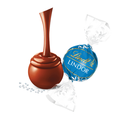 Lindt Chocolate Sea Salt Milk Chocolate LINDOR Truffles 800-pc Case (353 oz)