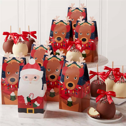 Mrs Prindables Santa’s Sleigh Caramel Apple Gift Set