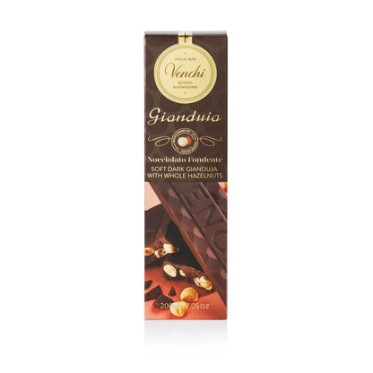 Venchi Dark Chocolate Hazelnut Chunky Bar 7.05 oz