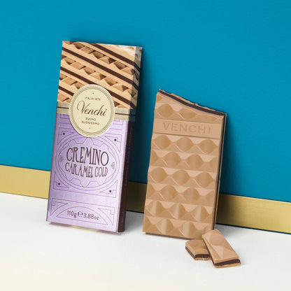 Venchi Gold Caramel Cremino Bar 3.52 oz