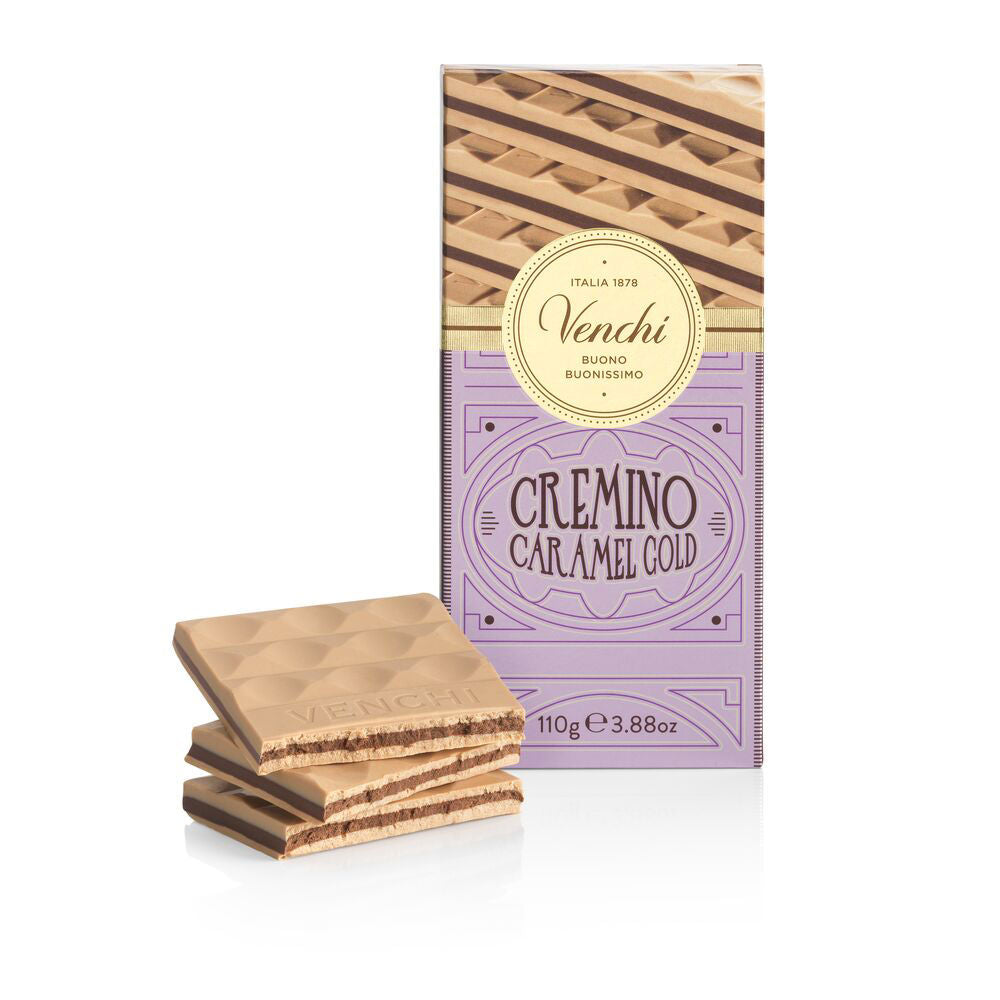 Venchi Gold Caramel Cremino Bar 3.52 oz