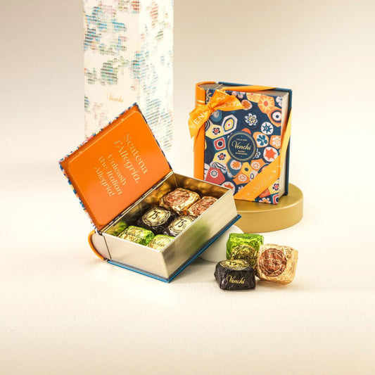 Venchi Mini Murrine book with assorted Chocoviar chocolates 4.05 oz