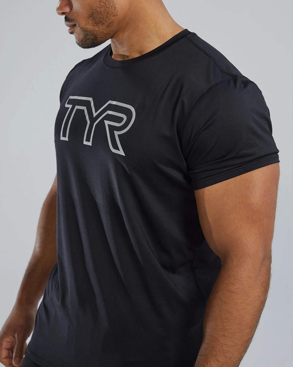 TYR Airtec Men's Big Logo Tee - Solid / Heather