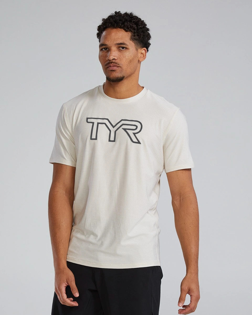 TYR Airtec Men's Big Logo Tee - Solid / Heather