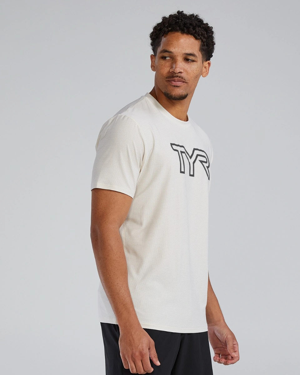 TYR Airtec Men's Big Logo Tee - Solid / Heather